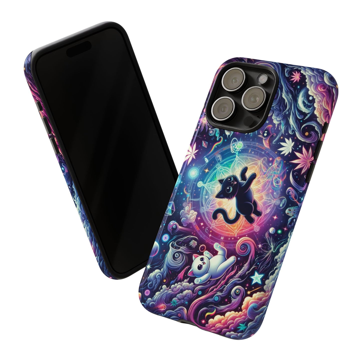 Cat Space Weed Magic Phone Case