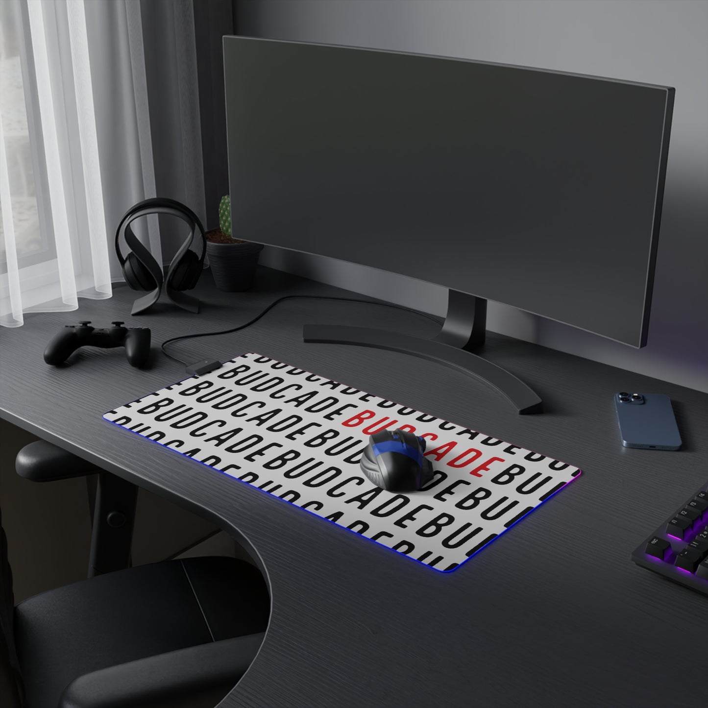 Budcade Pattern Colorful LED Gaming Mouse Pad
