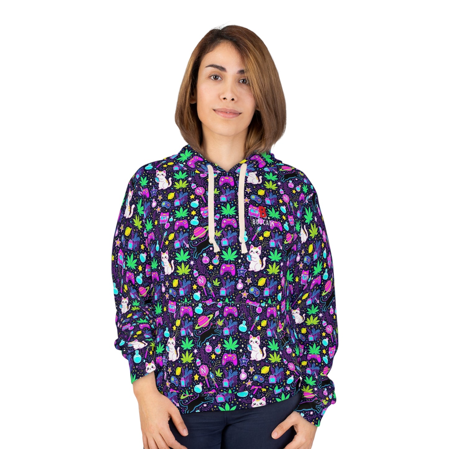 Budcade Cat Space Weed Magic Hoodie 2