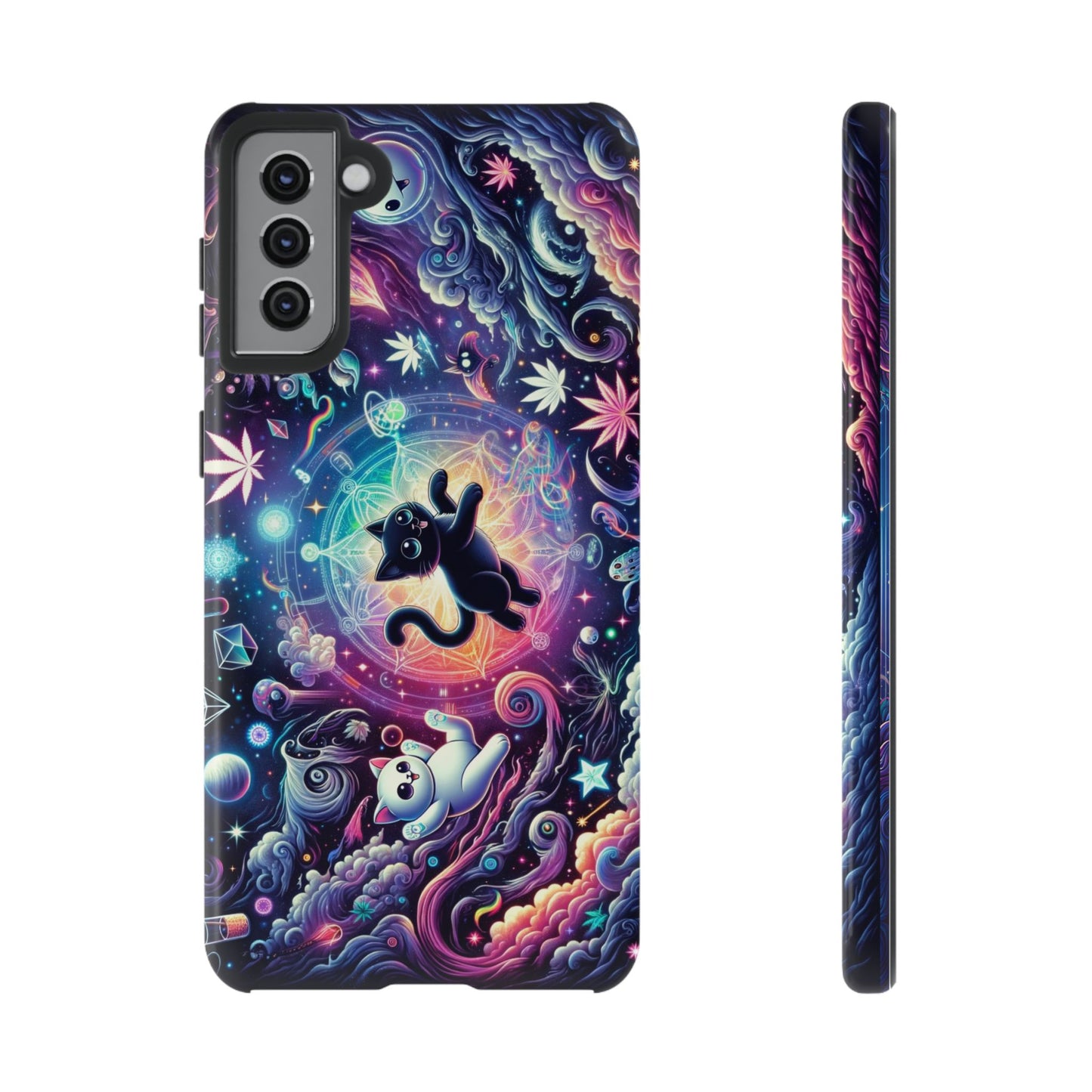 Cat Space Weed Magic Phone Case