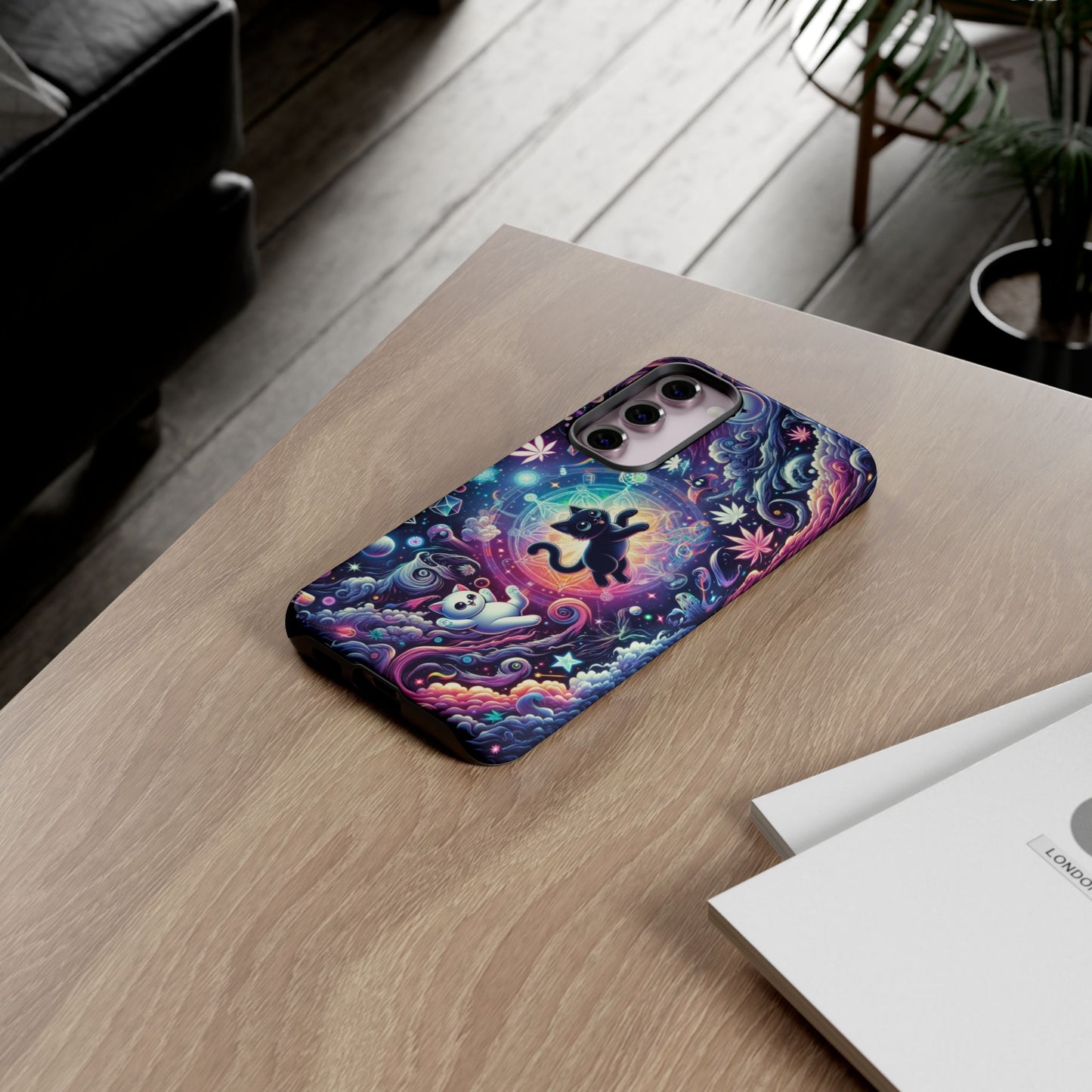 Cat Space Weed Magic Phone Case