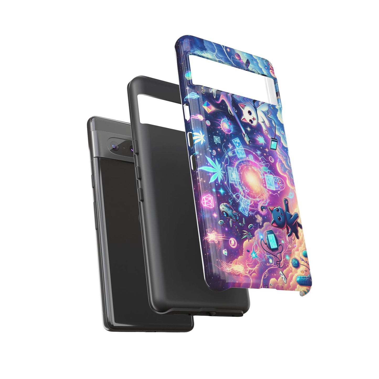 Cat Space Weed Magic Phone Case 2