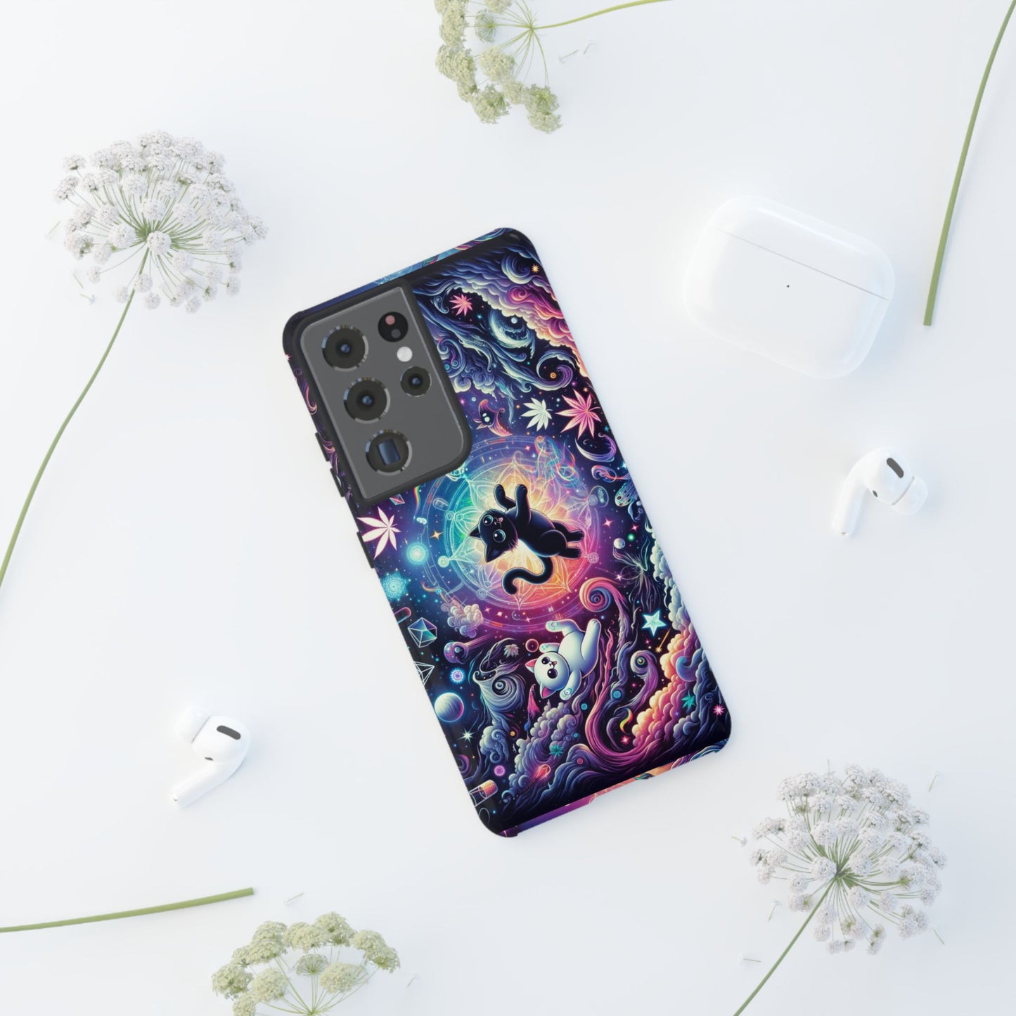 Cat Space Weed Magic Phone Case