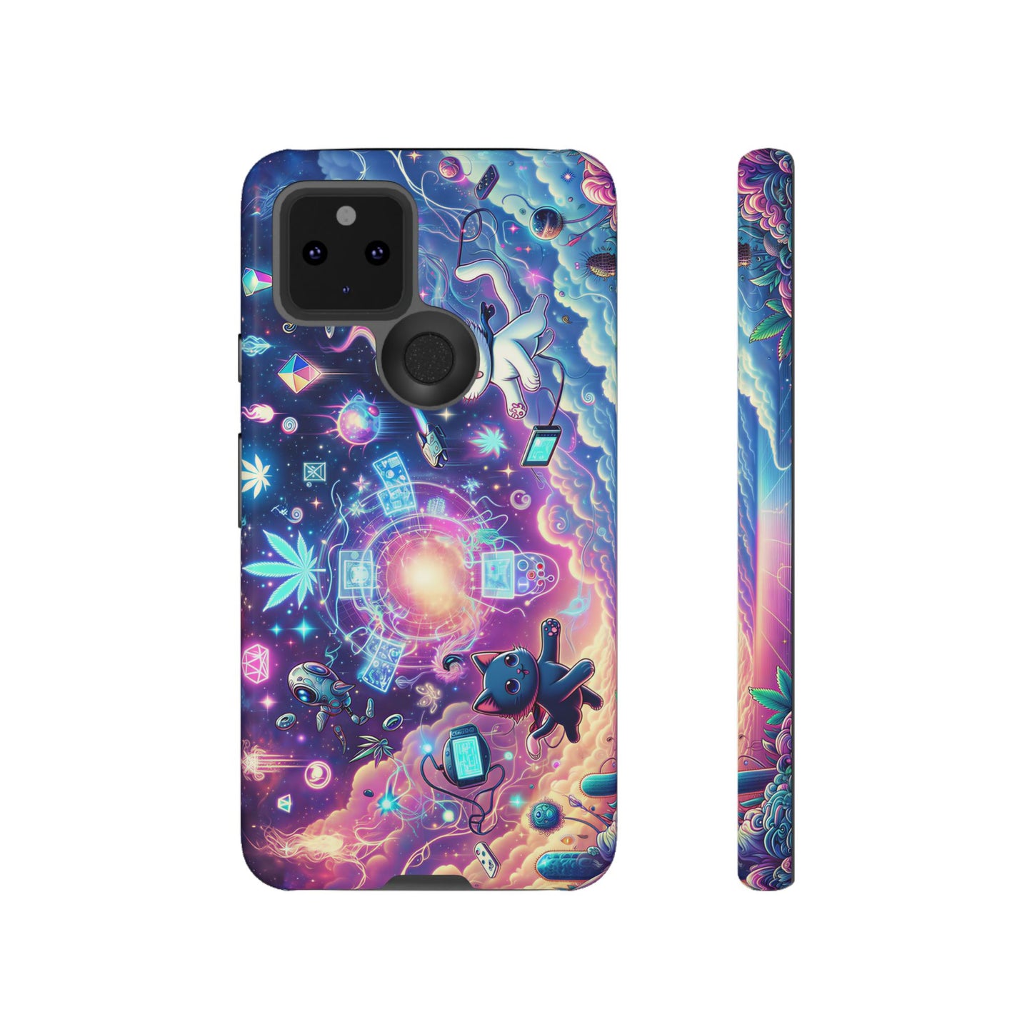 Cat Space Weed Magic Phone Case 2