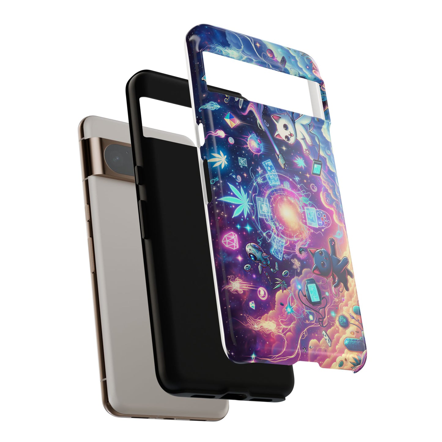 Cat Space Weed Magic Phone Case 2