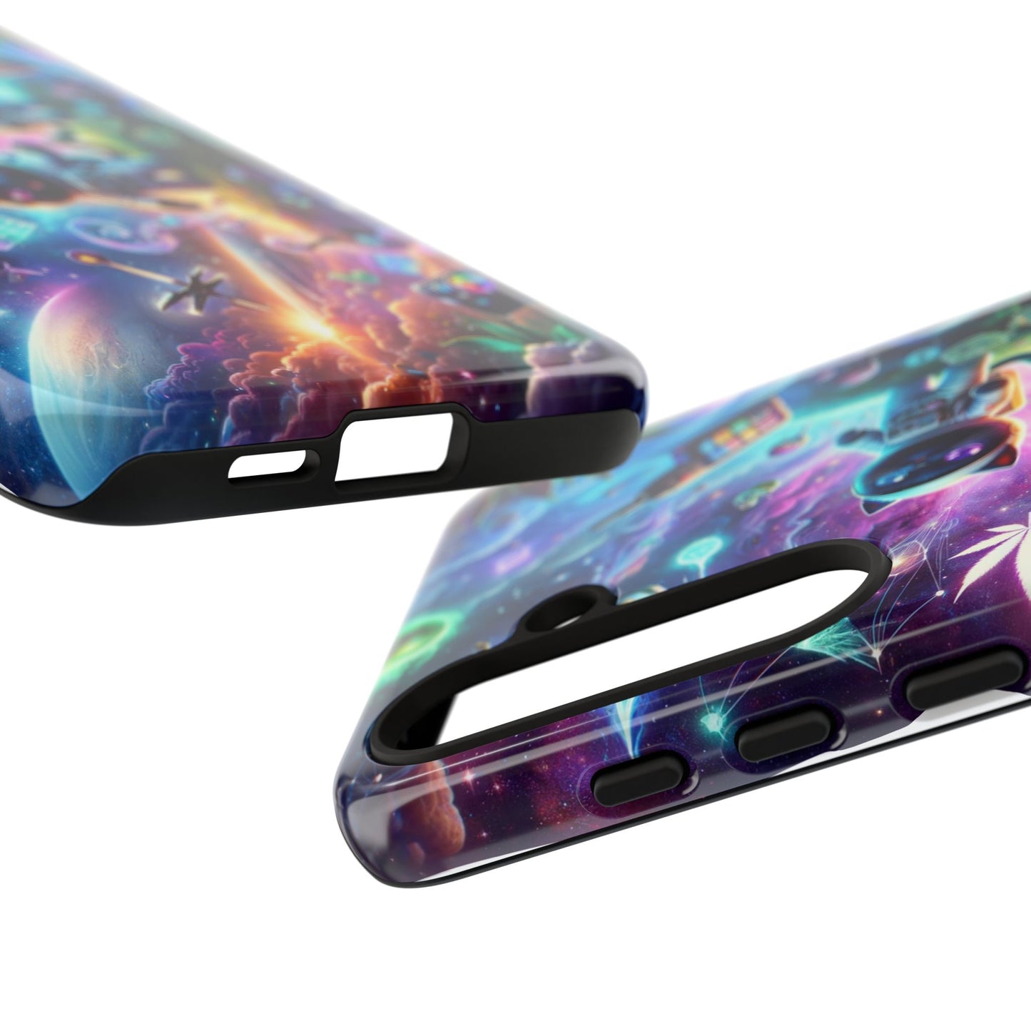 Cat Space Weed Magic Phone Case 3