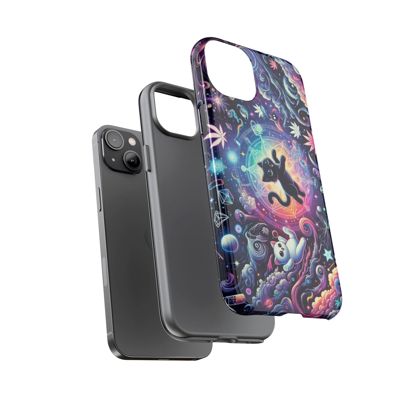 Cat Space Weed Magic Phone Case