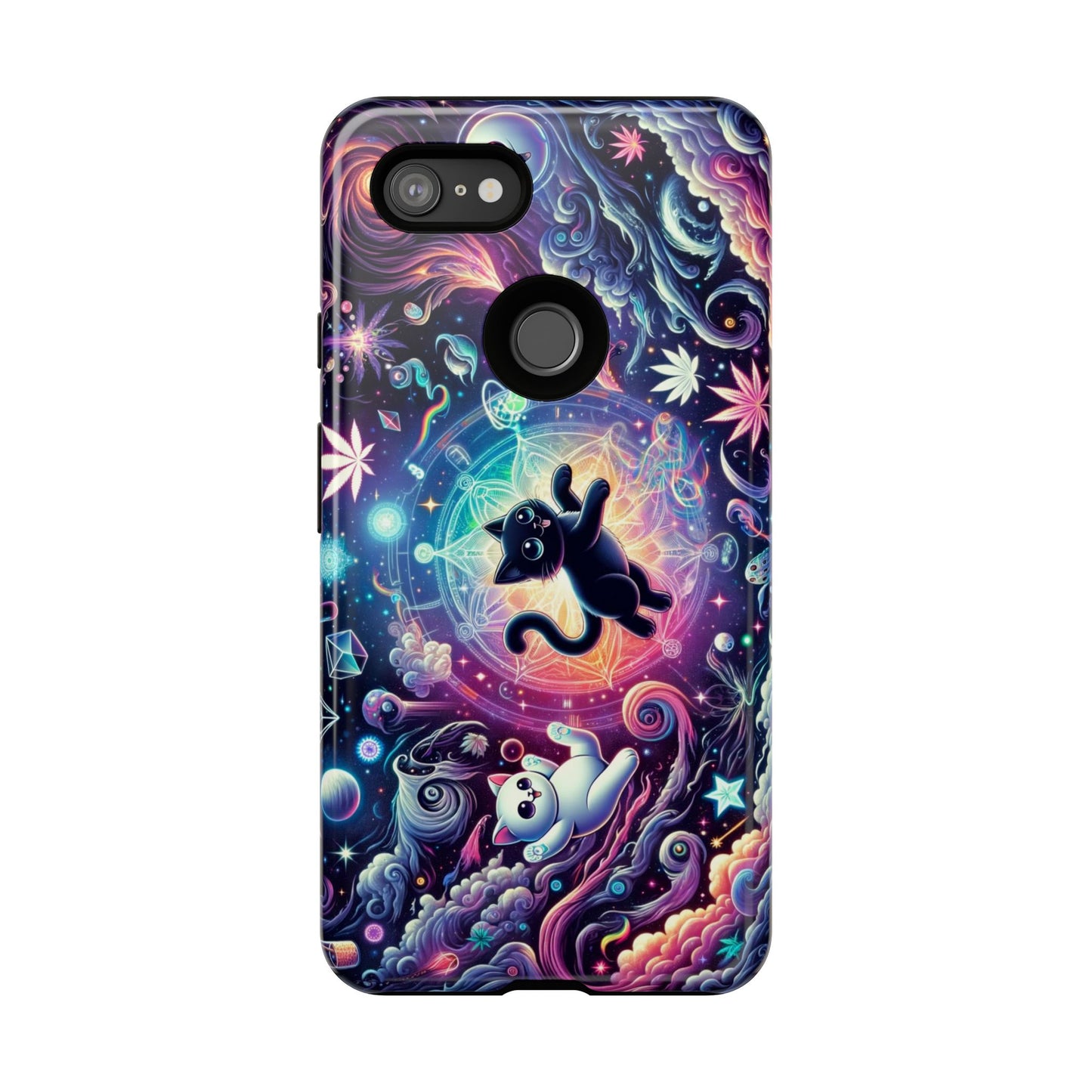 Cat Space Weed Magic Phone Case