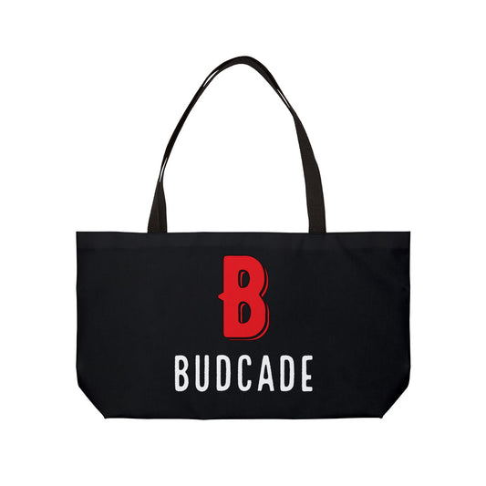 Budcade Official Tote Bag (Red on Black)