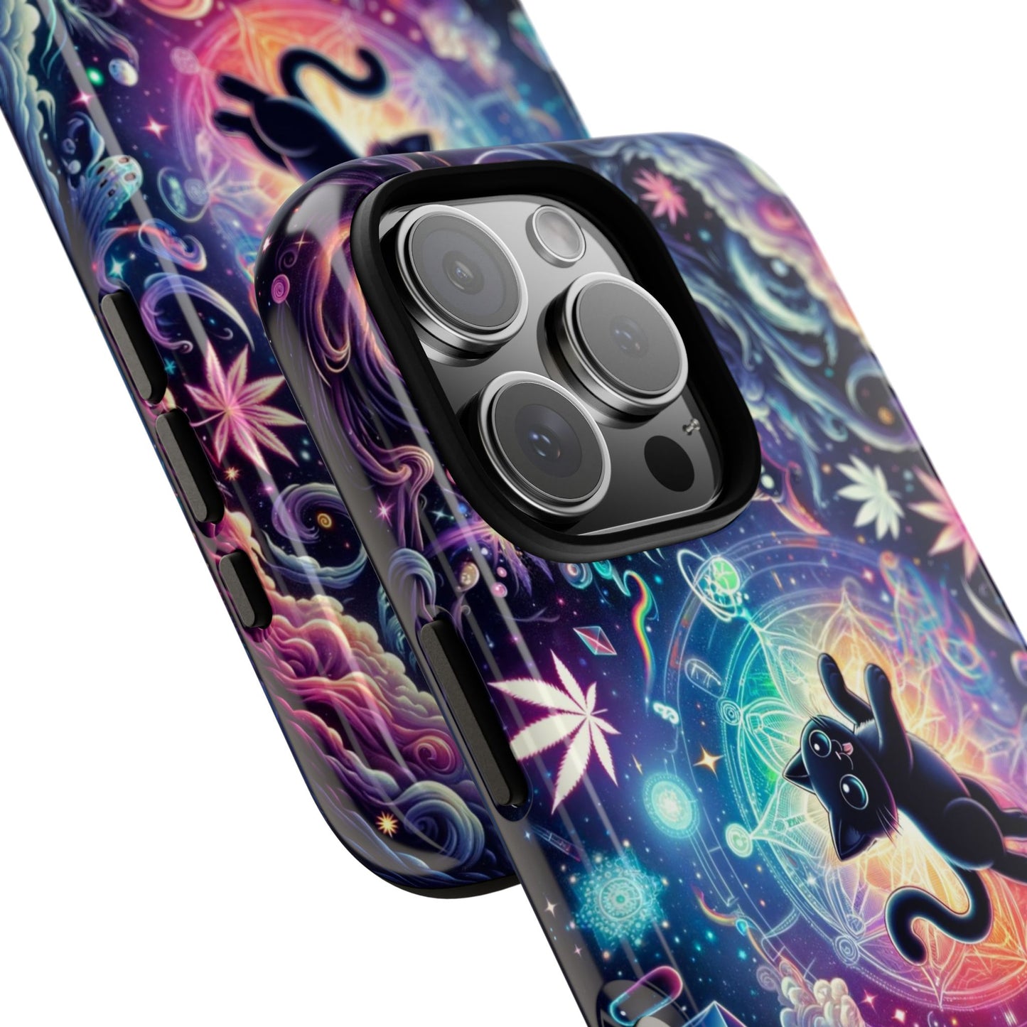 Cat Space Weed Magic Phone Case