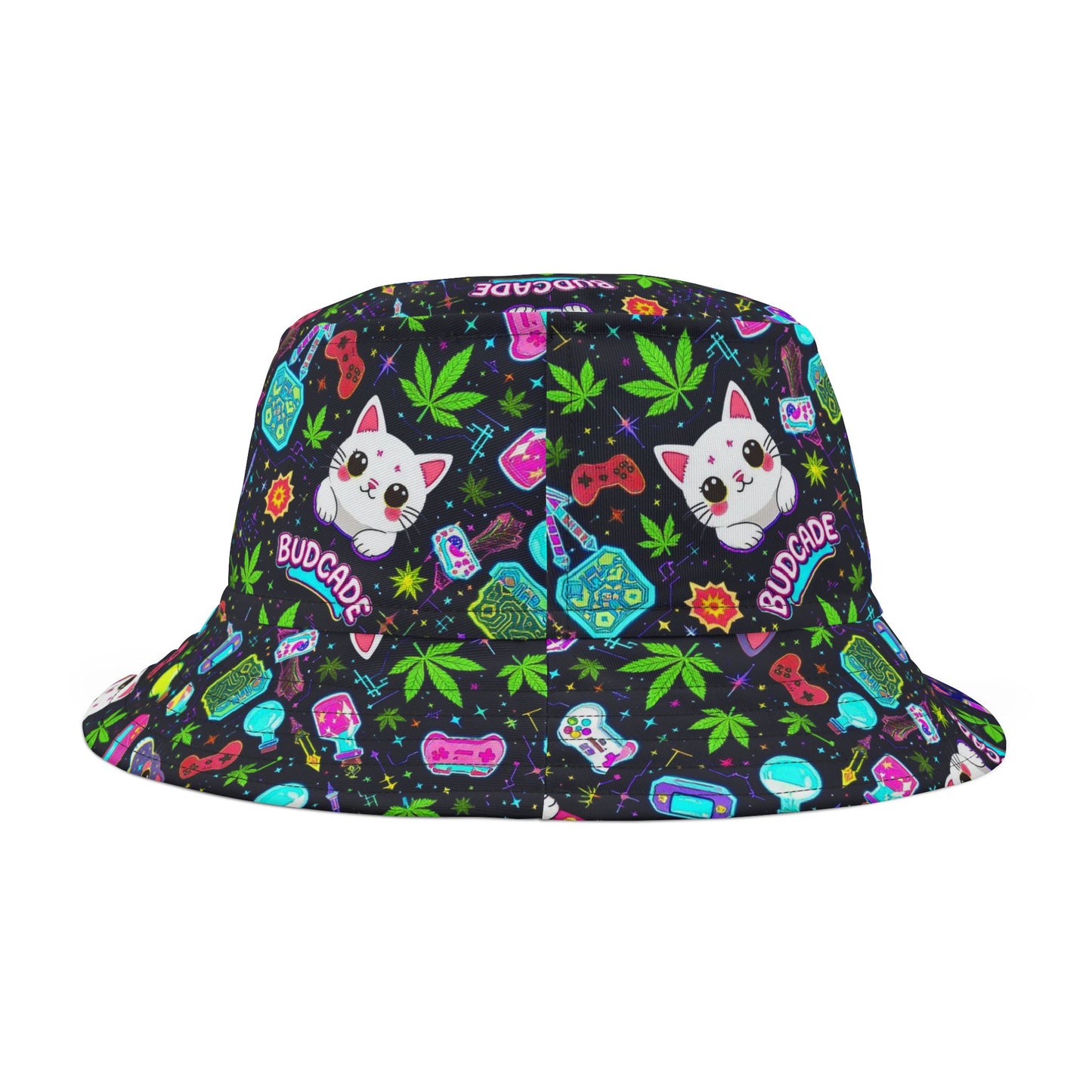 Budcade Cat Space Weed Magic Bucket Hat