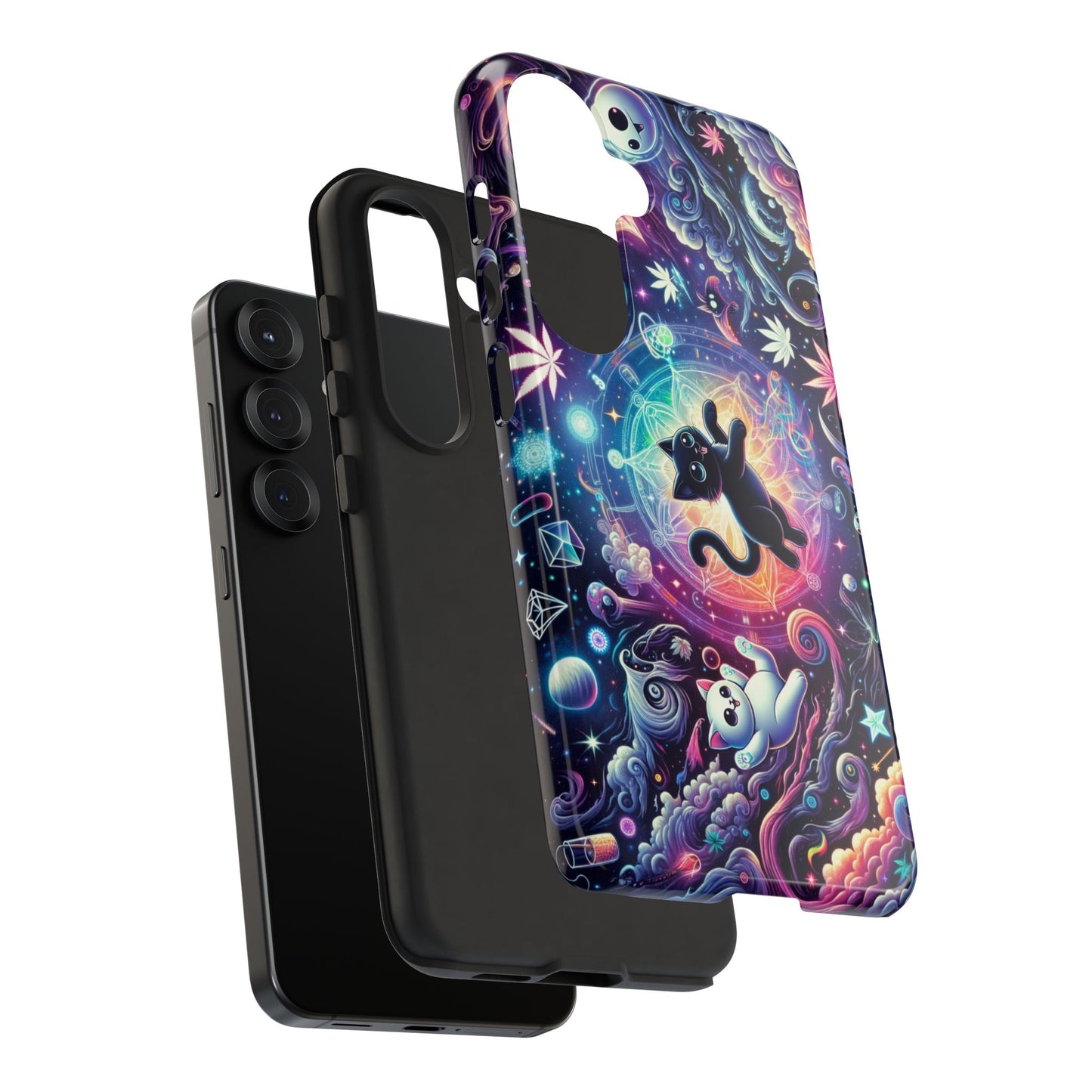 Cat Space Weed Magic Phone Case