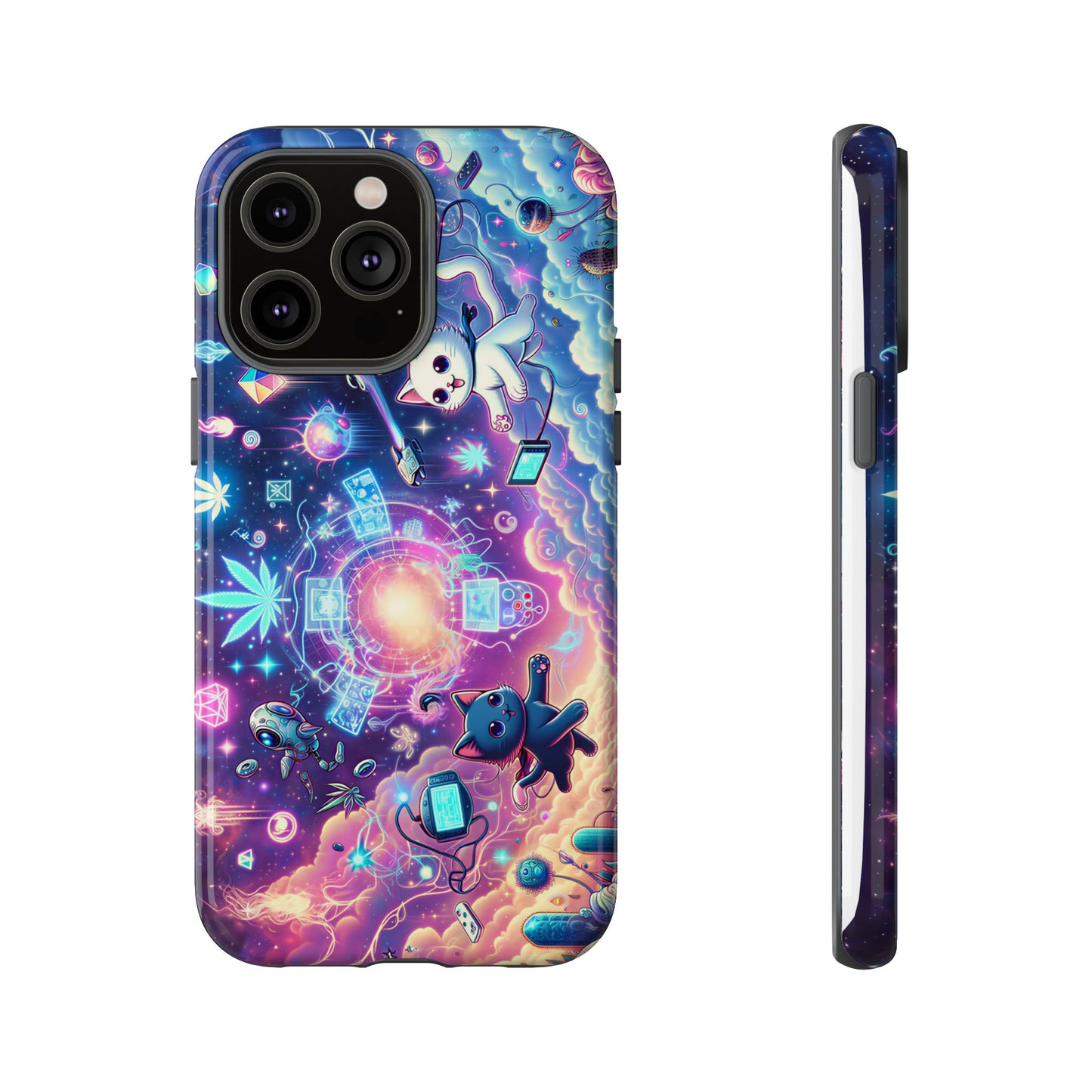 Cat Space Weed Magic Phone Case 2