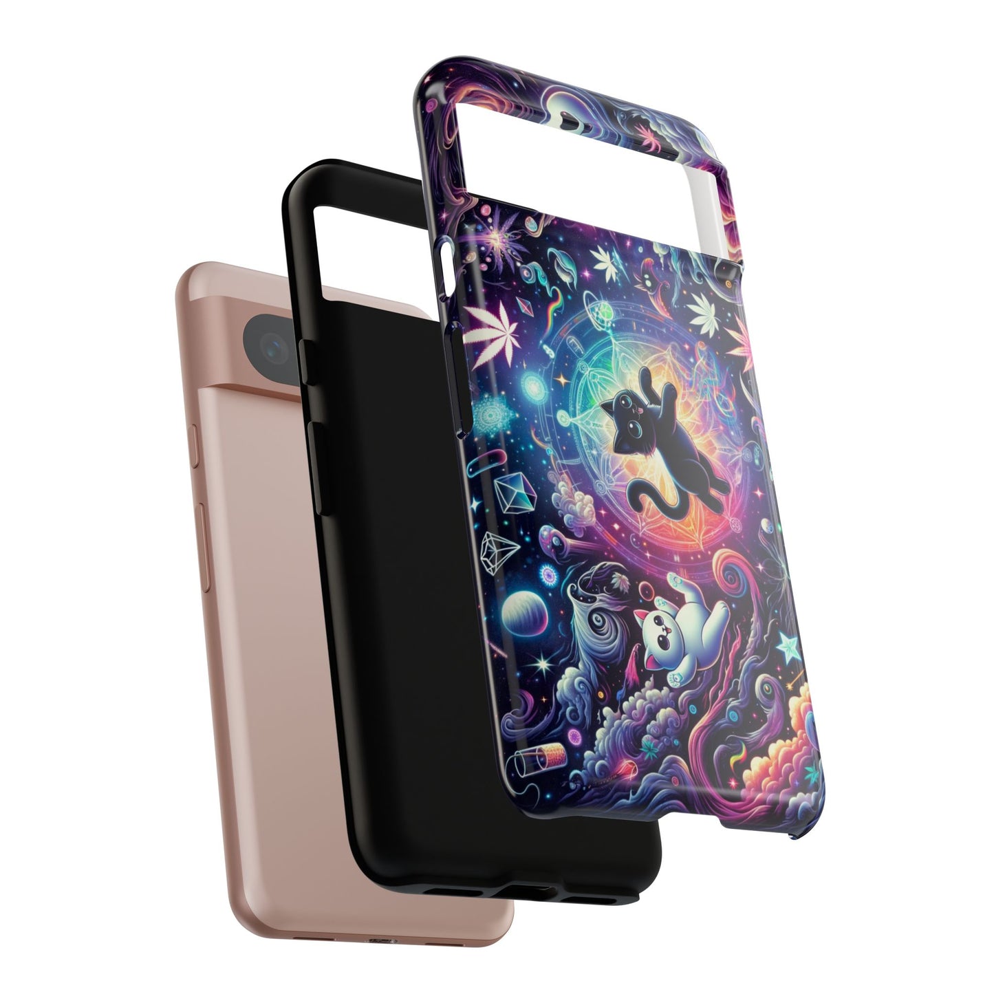 Cat Space Weed Magic Phone Case