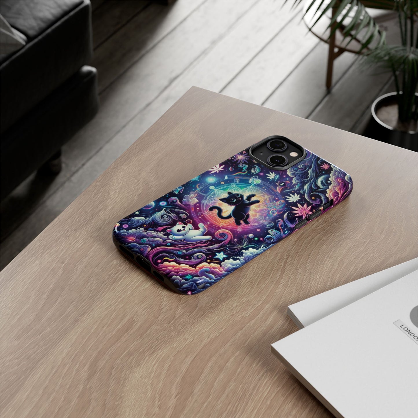 Cat Space Weed Magic Phone Case