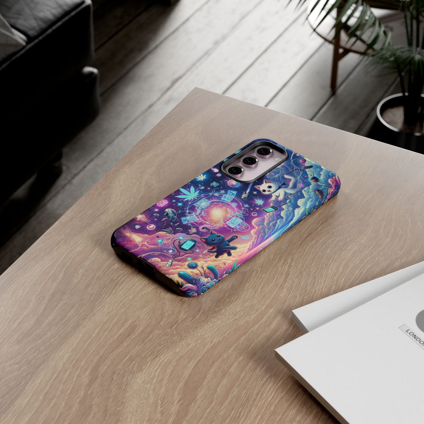 Cat Space Weed Magic Phone Case 2