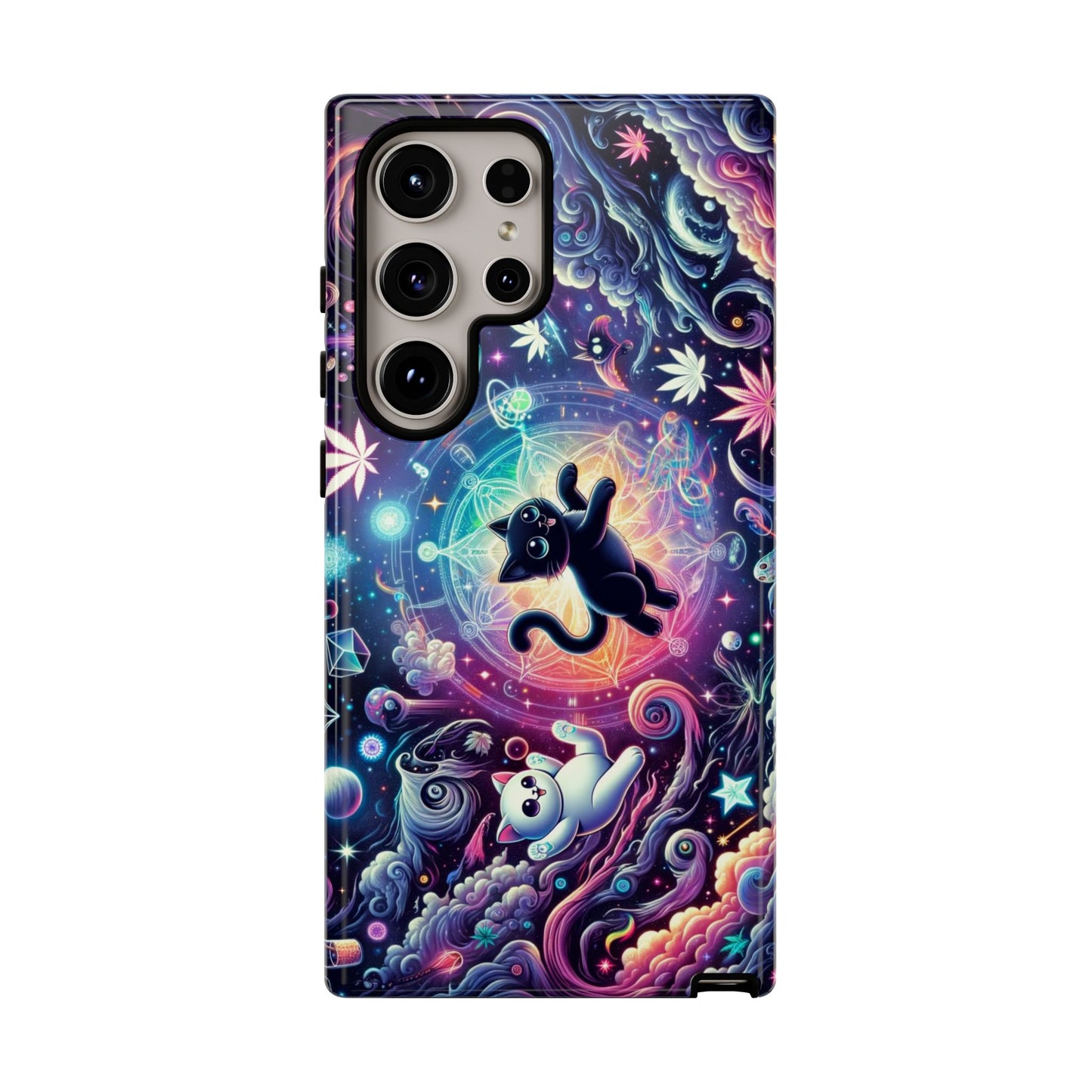 Cat Space Weed Magic Phone Case