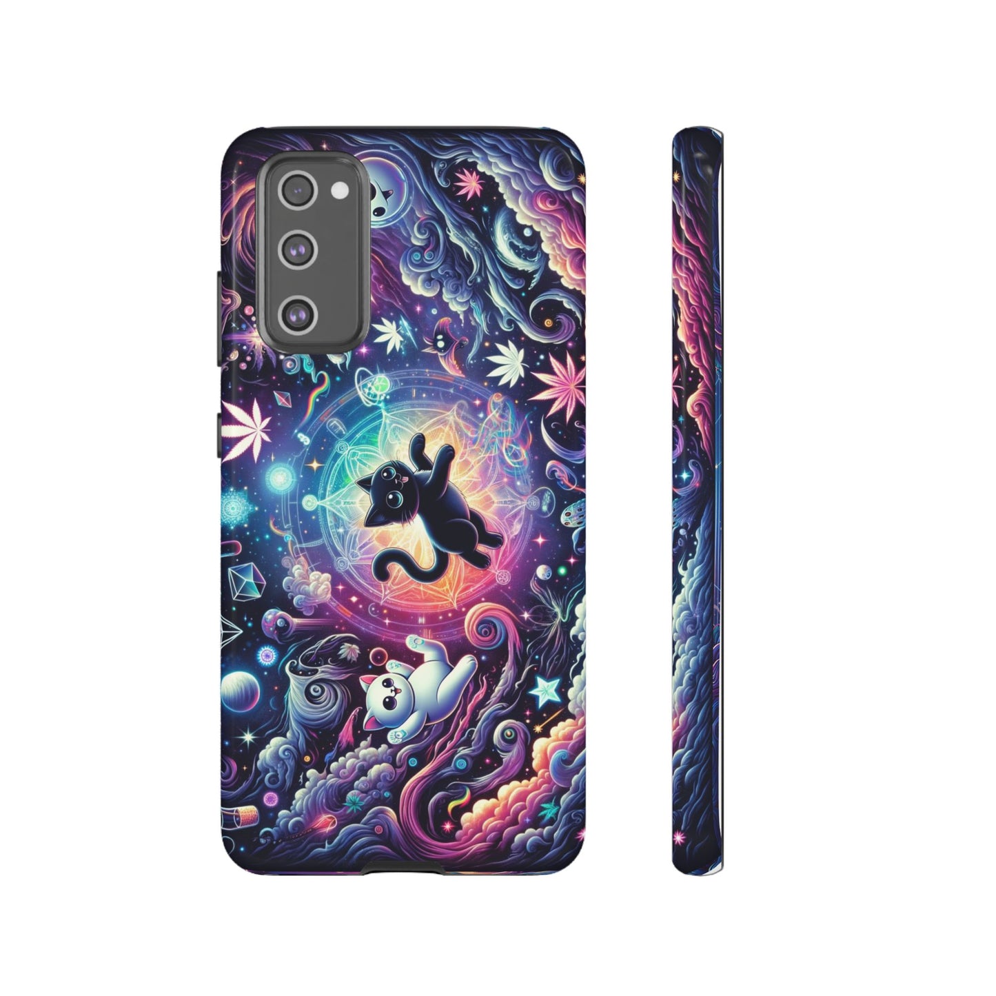 Cat Space Weed Magic Phone Case