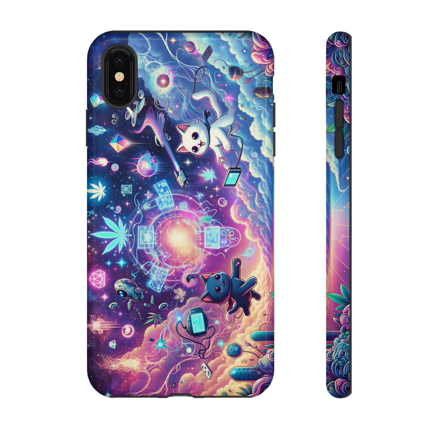 Cat Space Weed Magic Phone Case 2