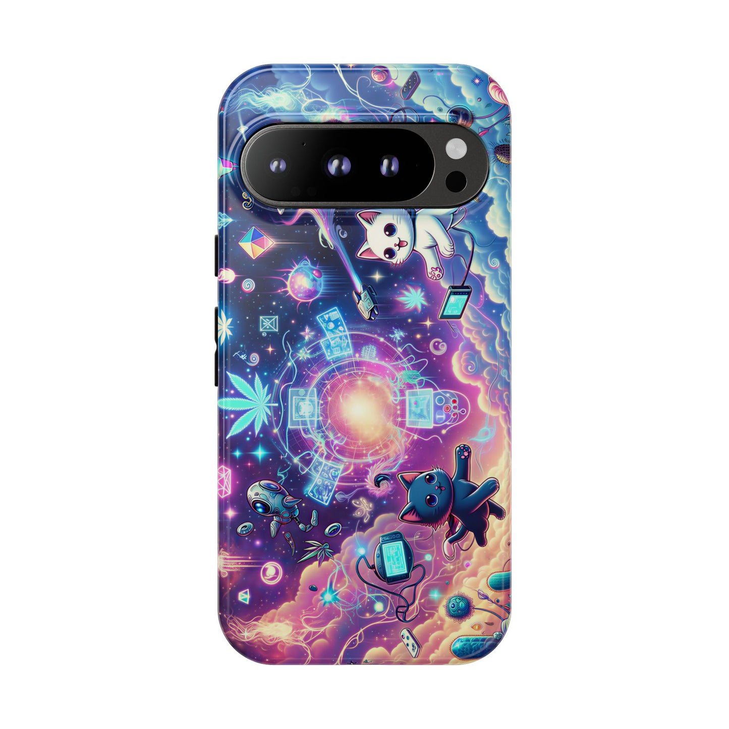 Cat Space Weed Magic Phone Case 2