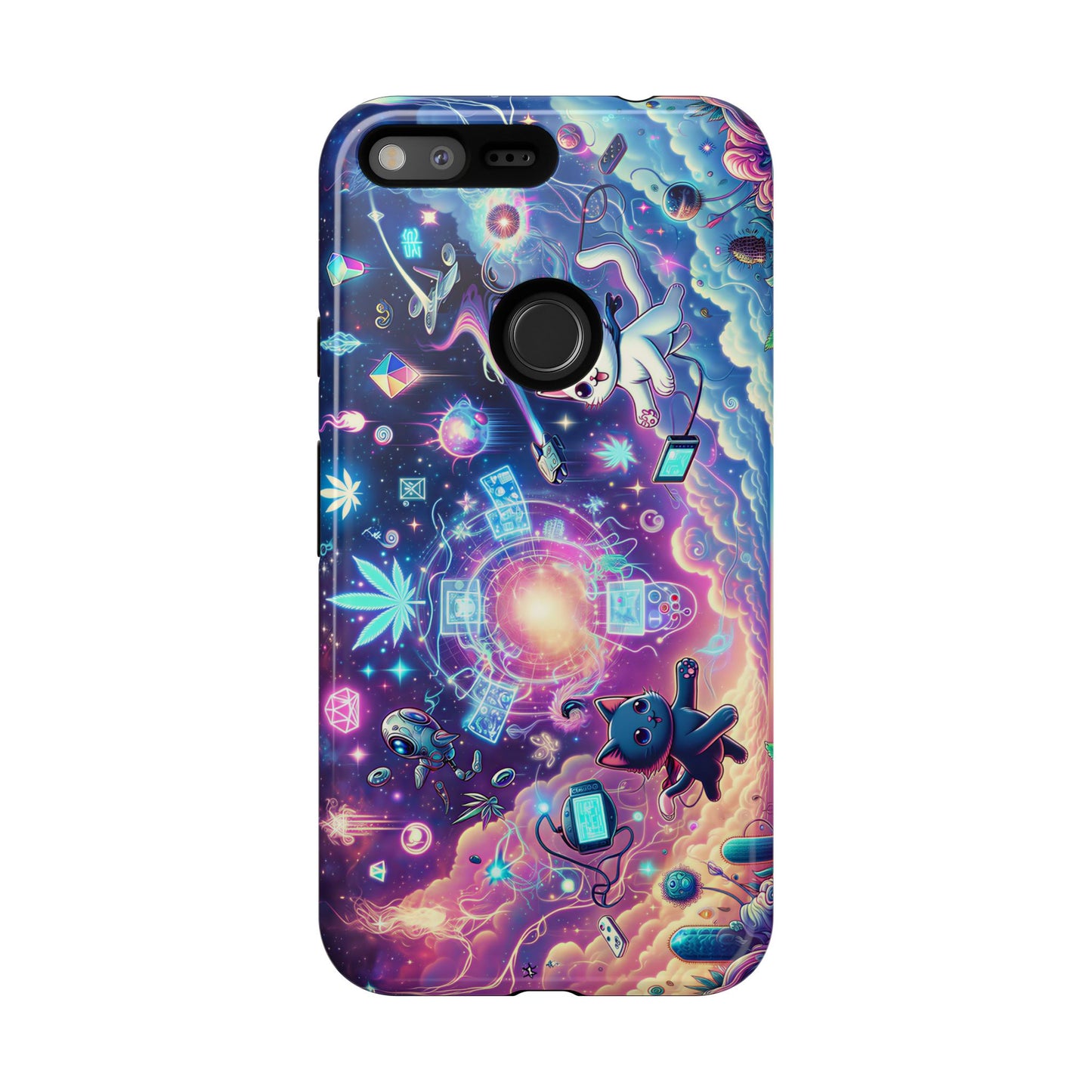 Cat Space Weed Magic Phone Case 2