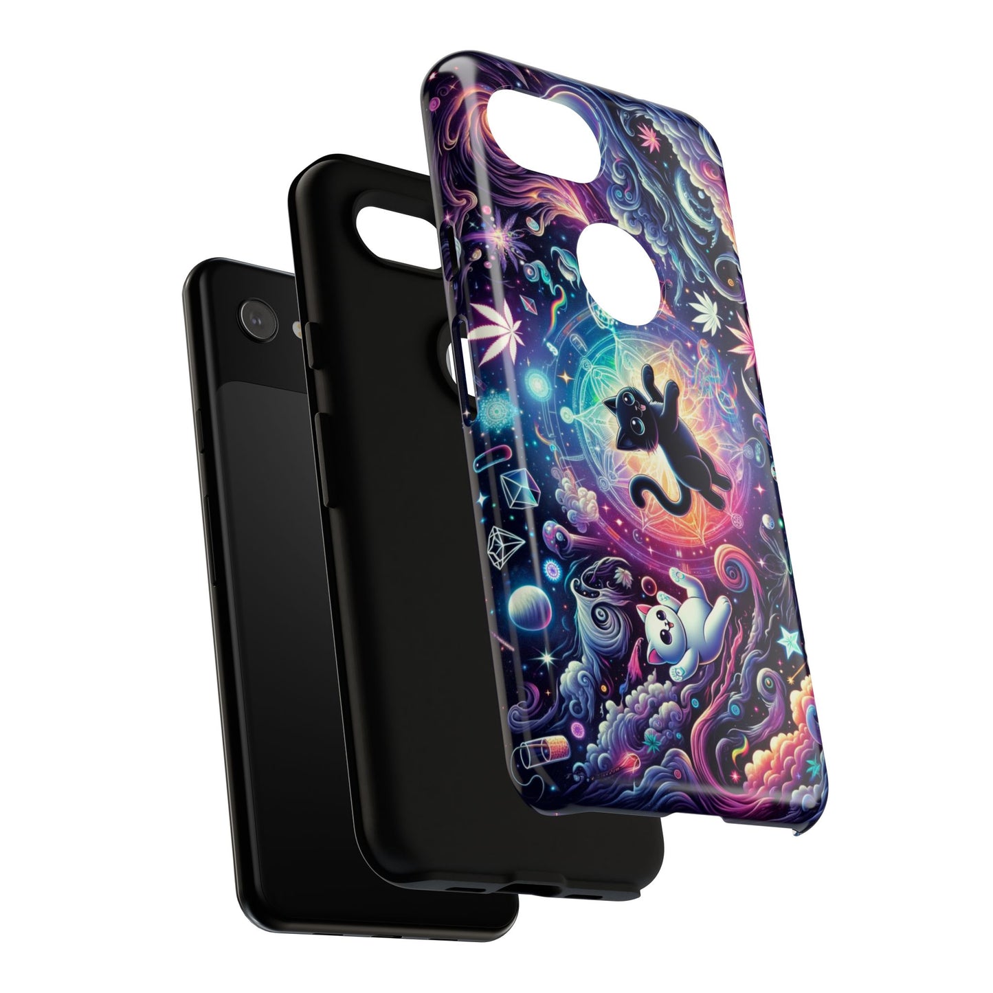 Cat Space Weed Magic Phone Case