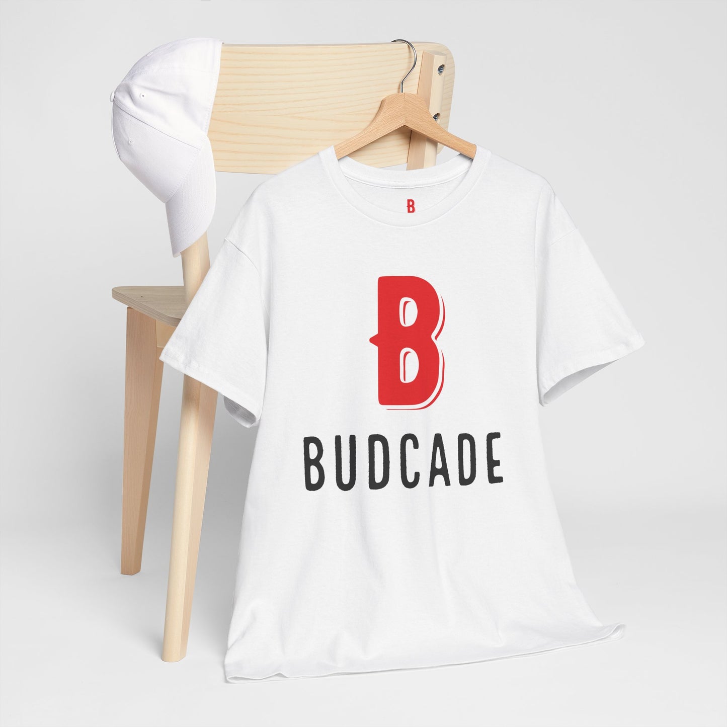 Budcade Official (Red on White) - Unisex T-Shirt