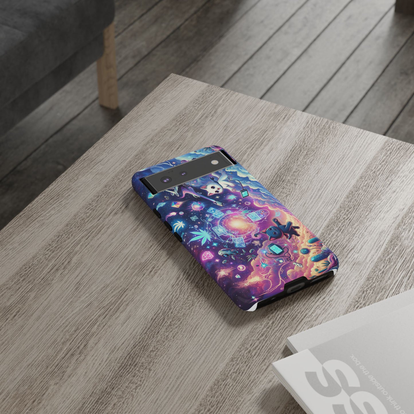 Cat Space Weed Magic Phone Case 2