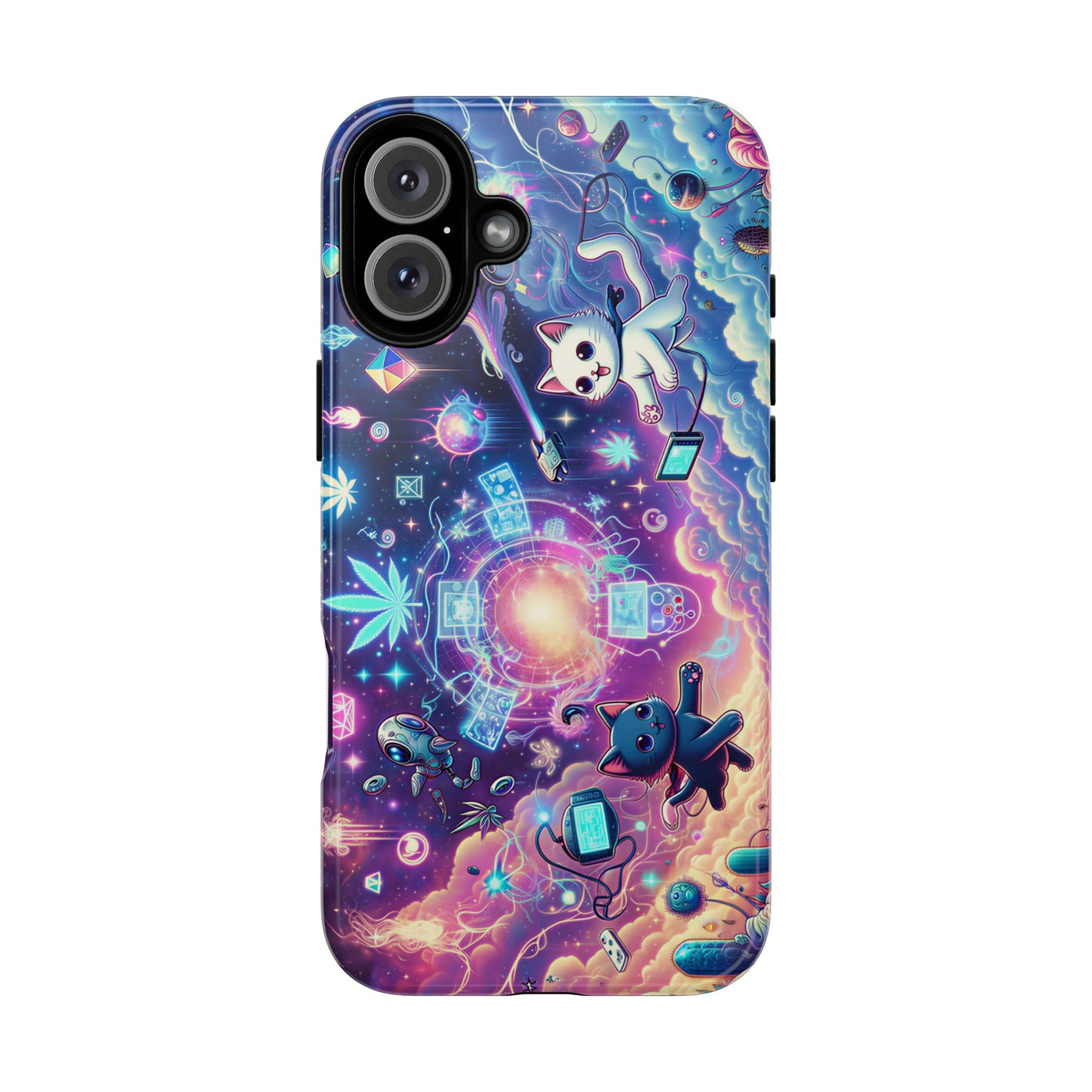 Cat Space Weed Magic Phone Case 2