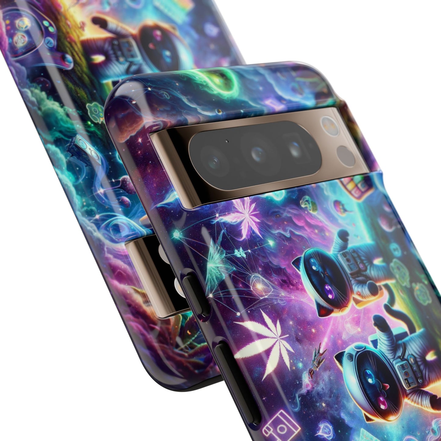 Cat Space Weed Magic Phone Case 3