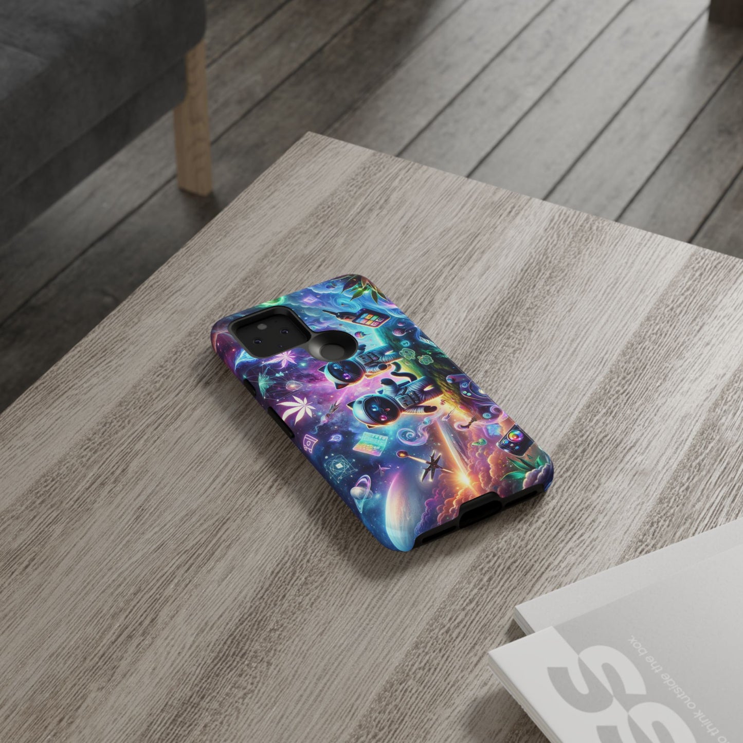 Cat Space Weed Magic Phone Case 3