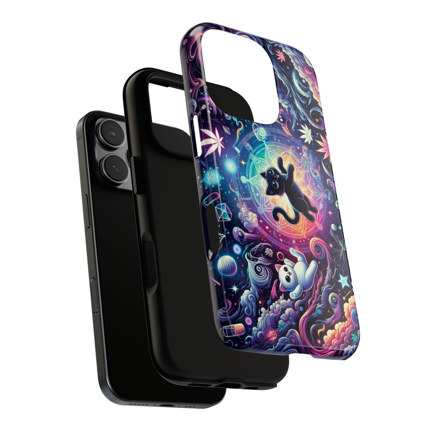 Cat Space Weed Magic Phone Case