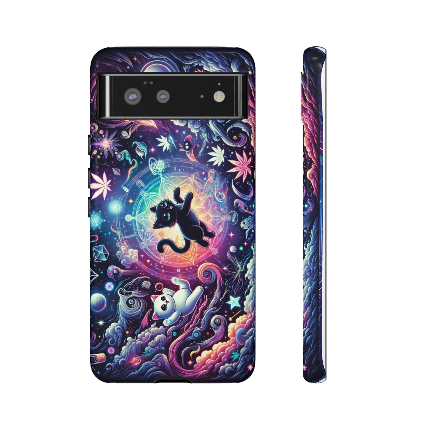Cat Space Weed Magic Phone Case