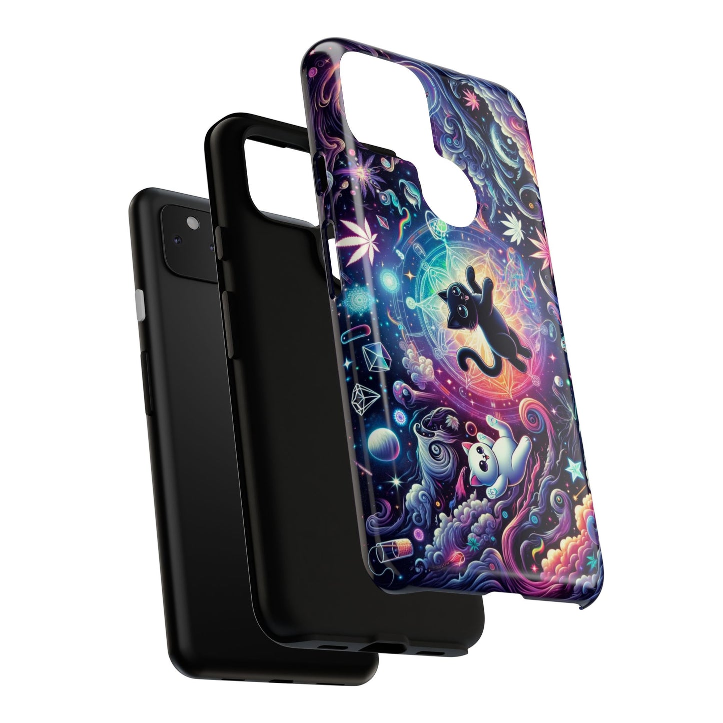 Cat Space Weed Magic Phone Case