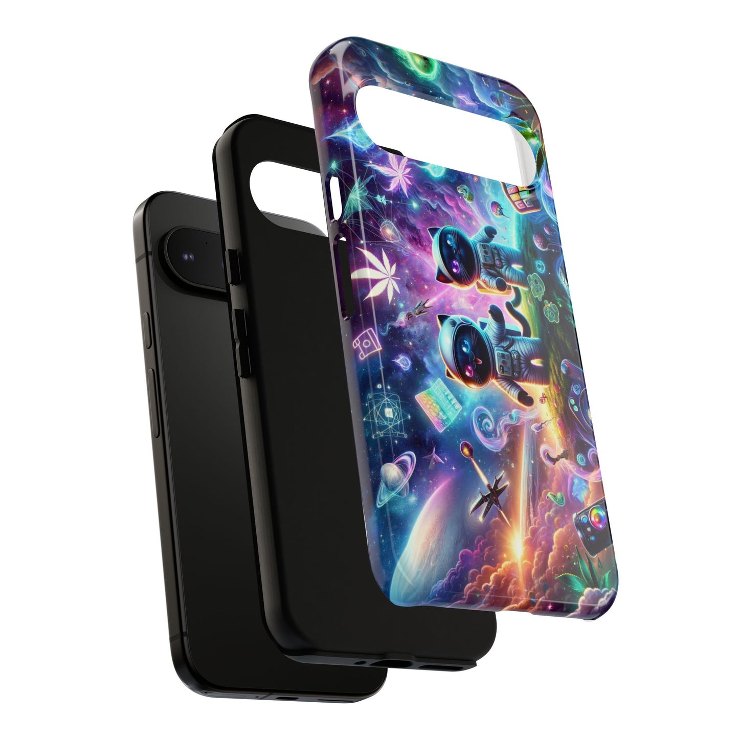 Cat Space Weed Magic Phone Case 3
