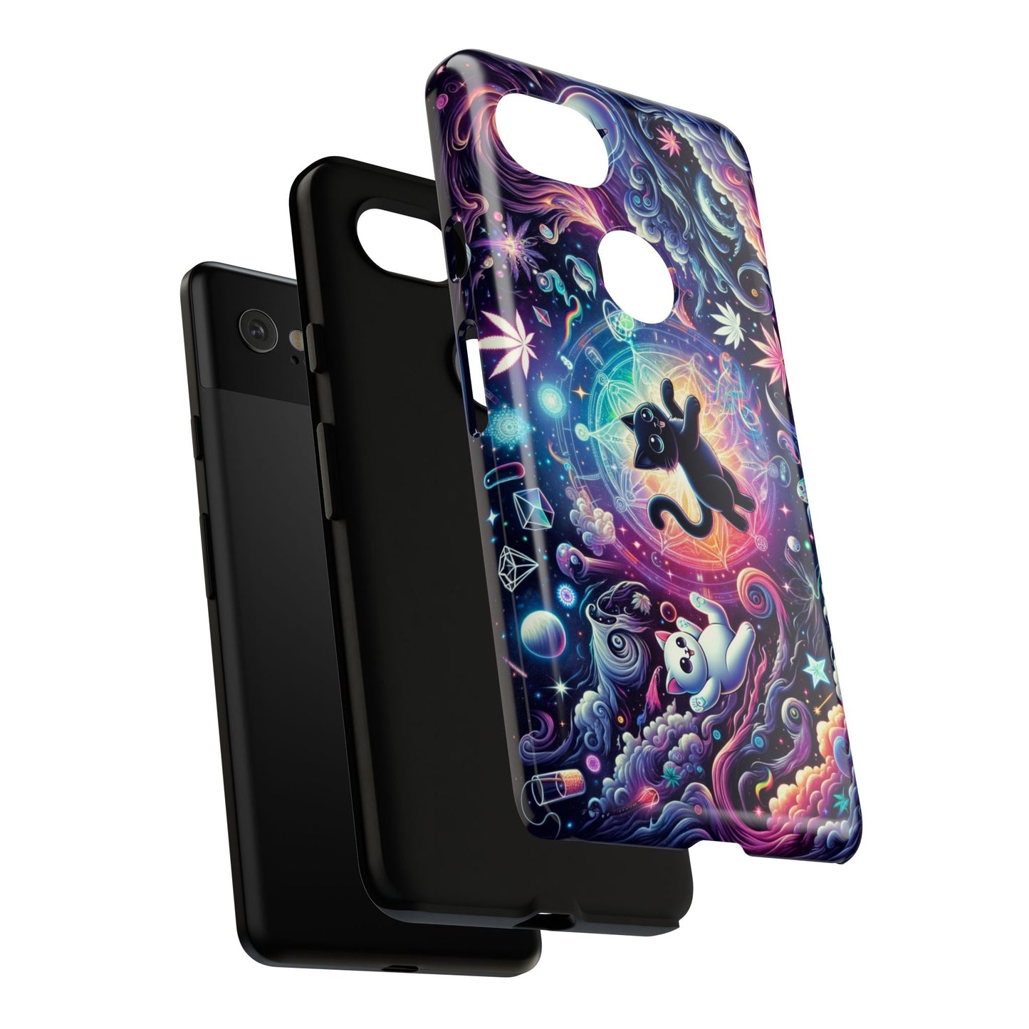 Cat Space Weed Magic Phone Case