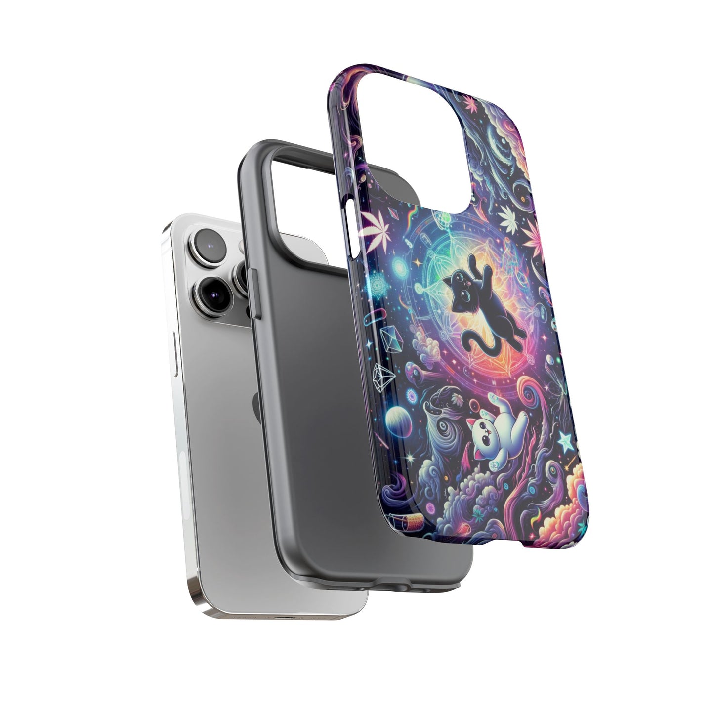 Cat Space Weed Magic Phone Case