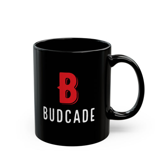 Budcade Official Mug (Red on Black)