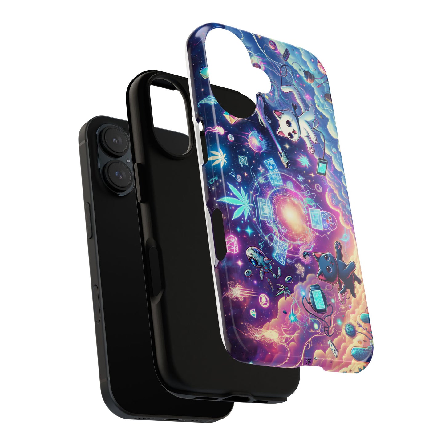 Cat Space Weed Magic Phone Case 2