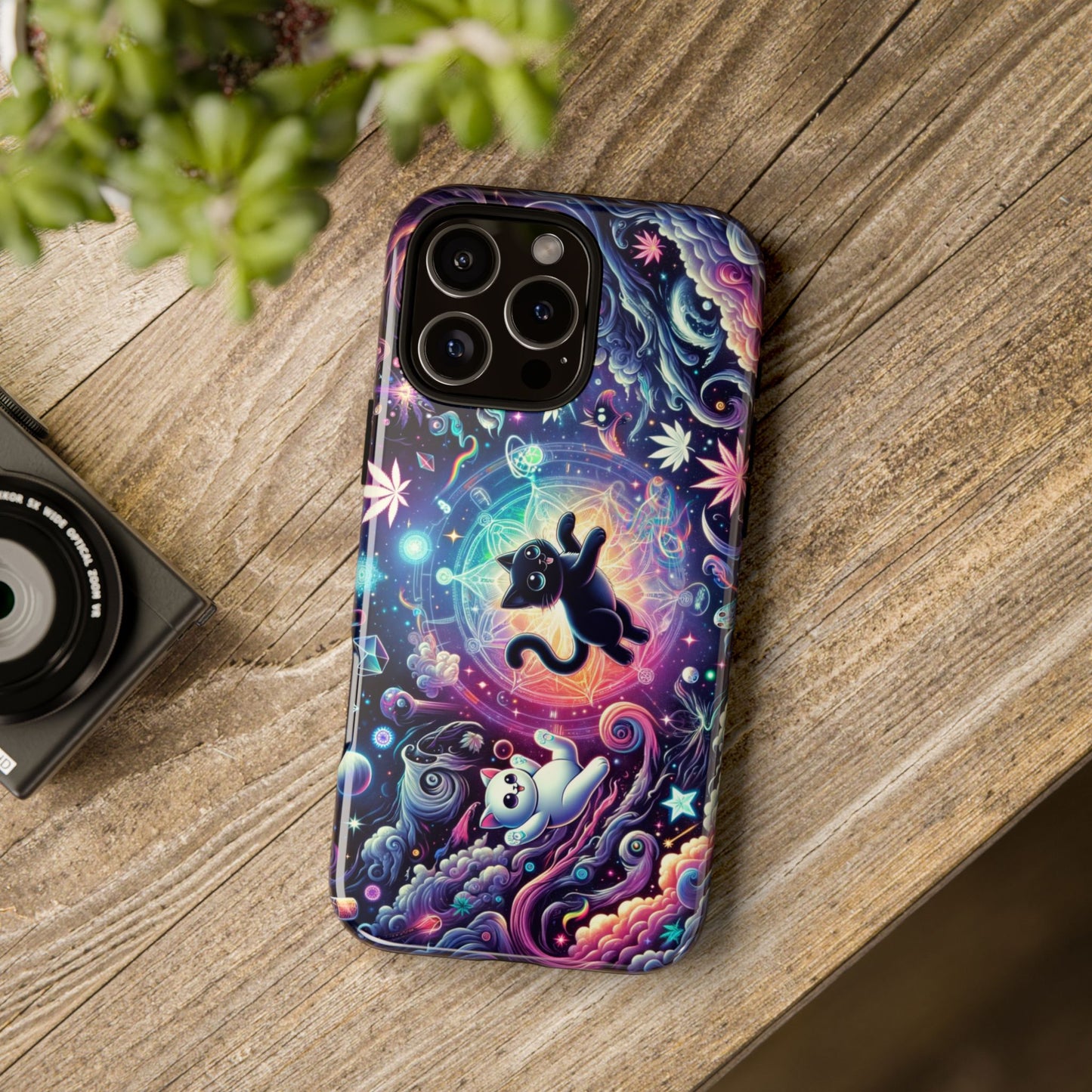 Cat Space Weed Magic Phone Case