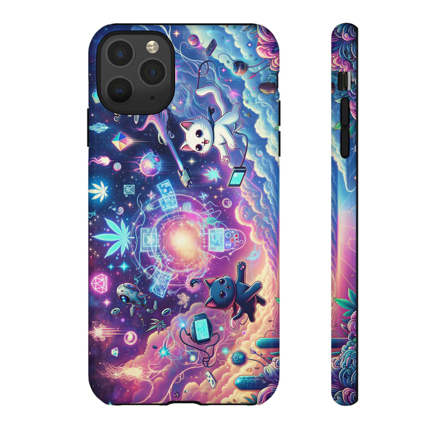 Cat Space Weed Magic Phone Case 2