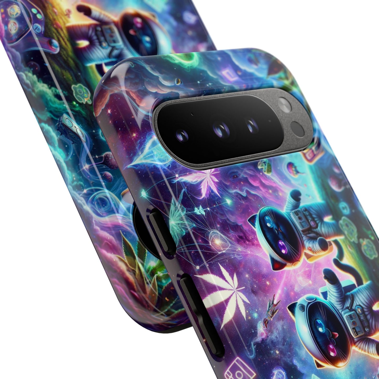 Cat Space Weed Magic Phone Case 3