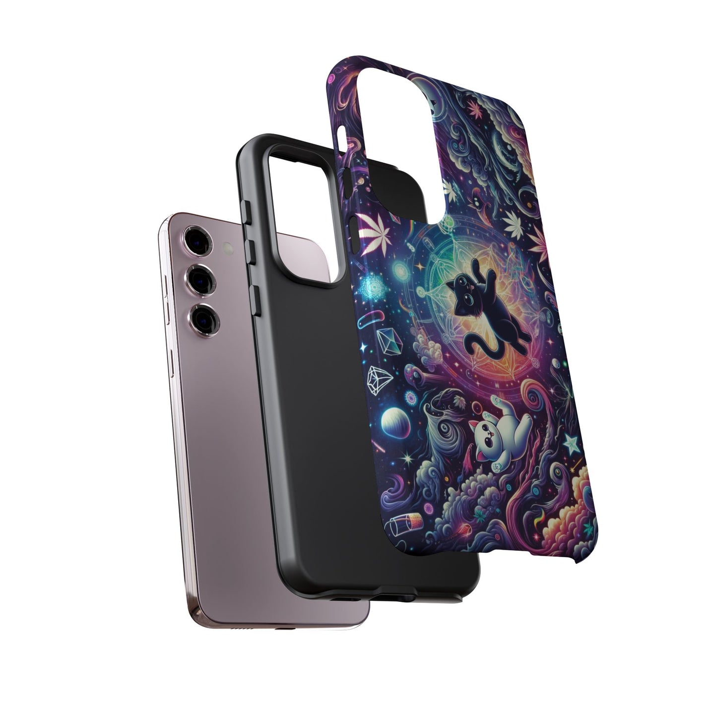 Cat Space Weed Magic Phone Case