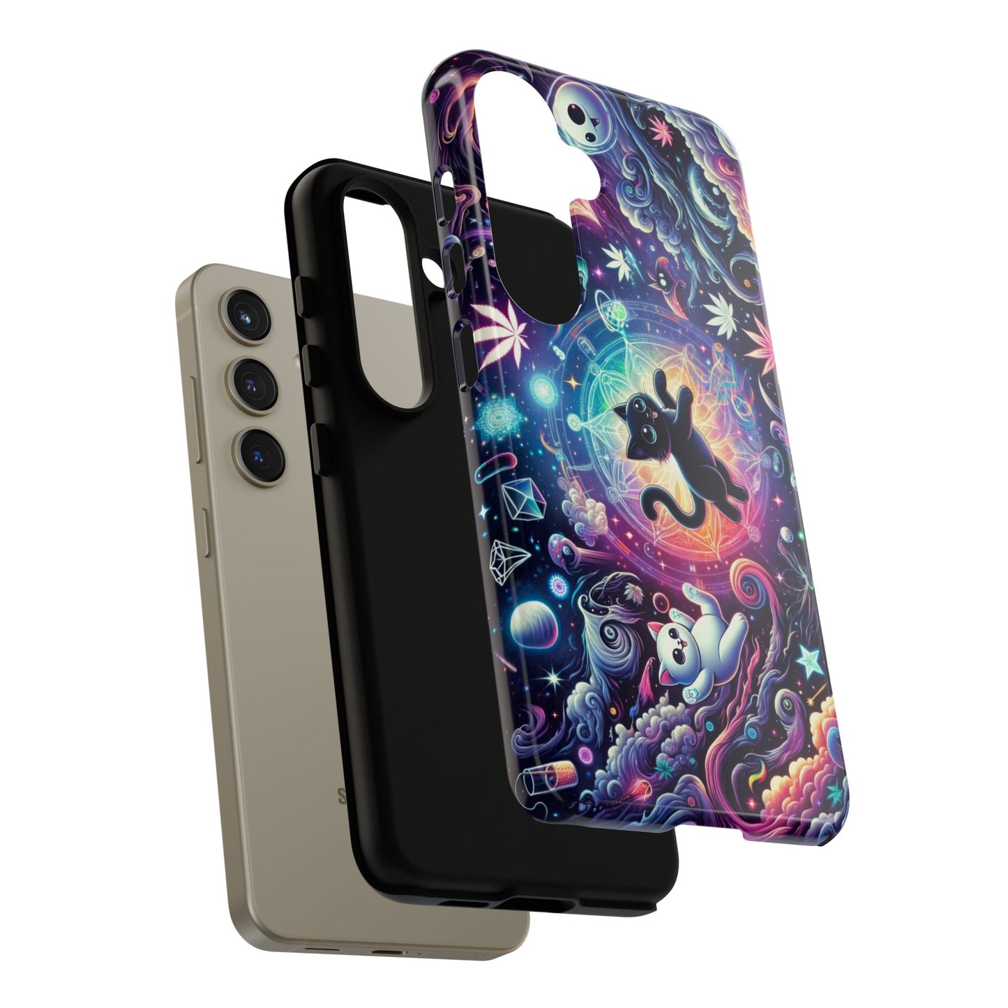 Cat Space Weed Magic Phone Case