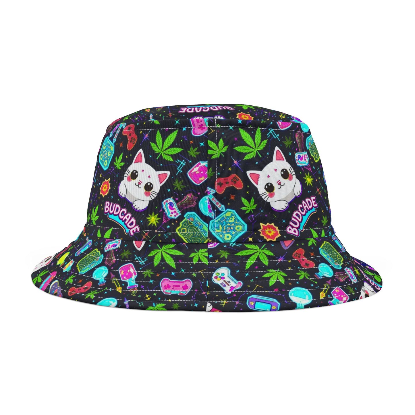 Cat Space Weed Magic Bucket Hat