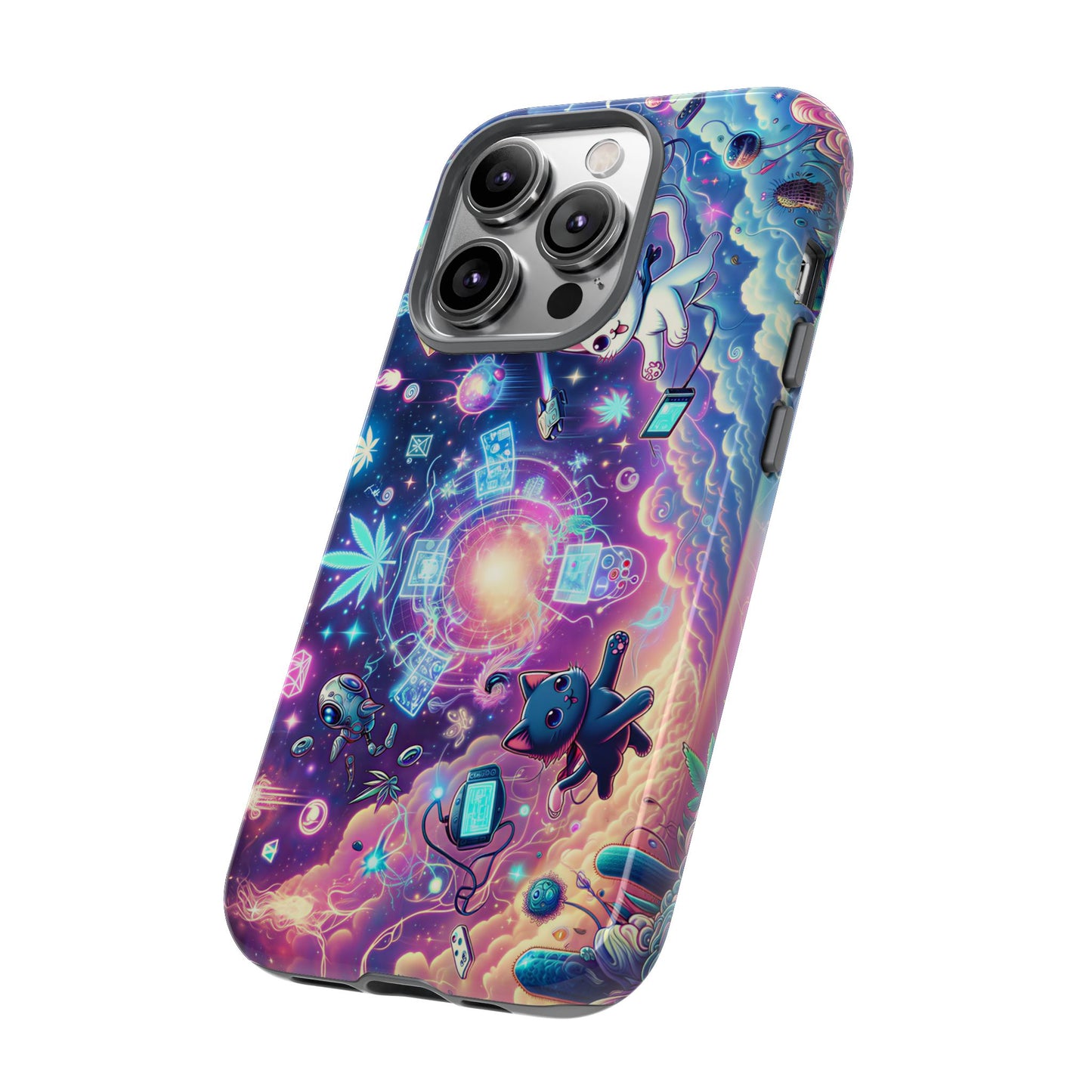 Cat Space Weed Magic Phone Case 2
