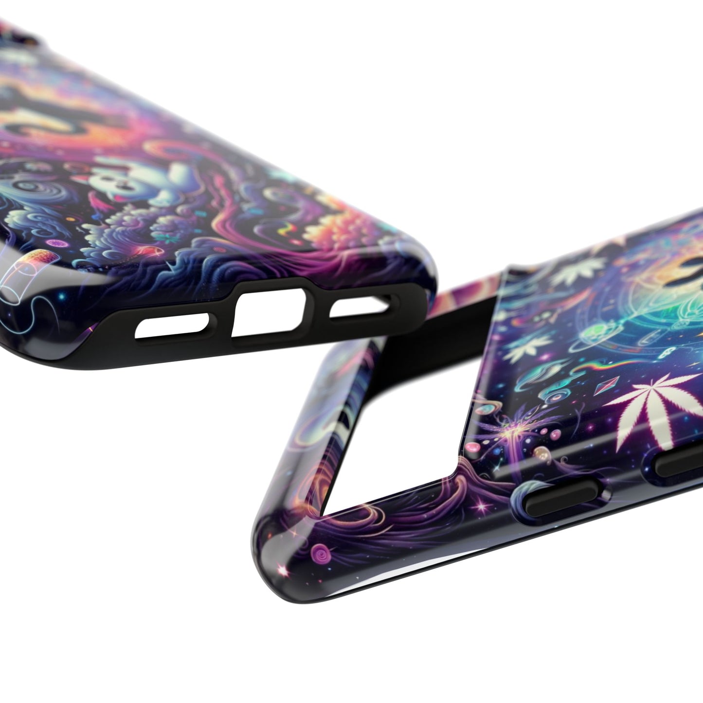 Cat Space Weed Magic Phone Case