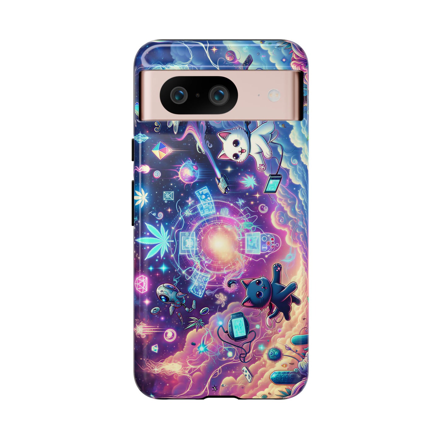 Cat Space Weed Magic Phone Case 2