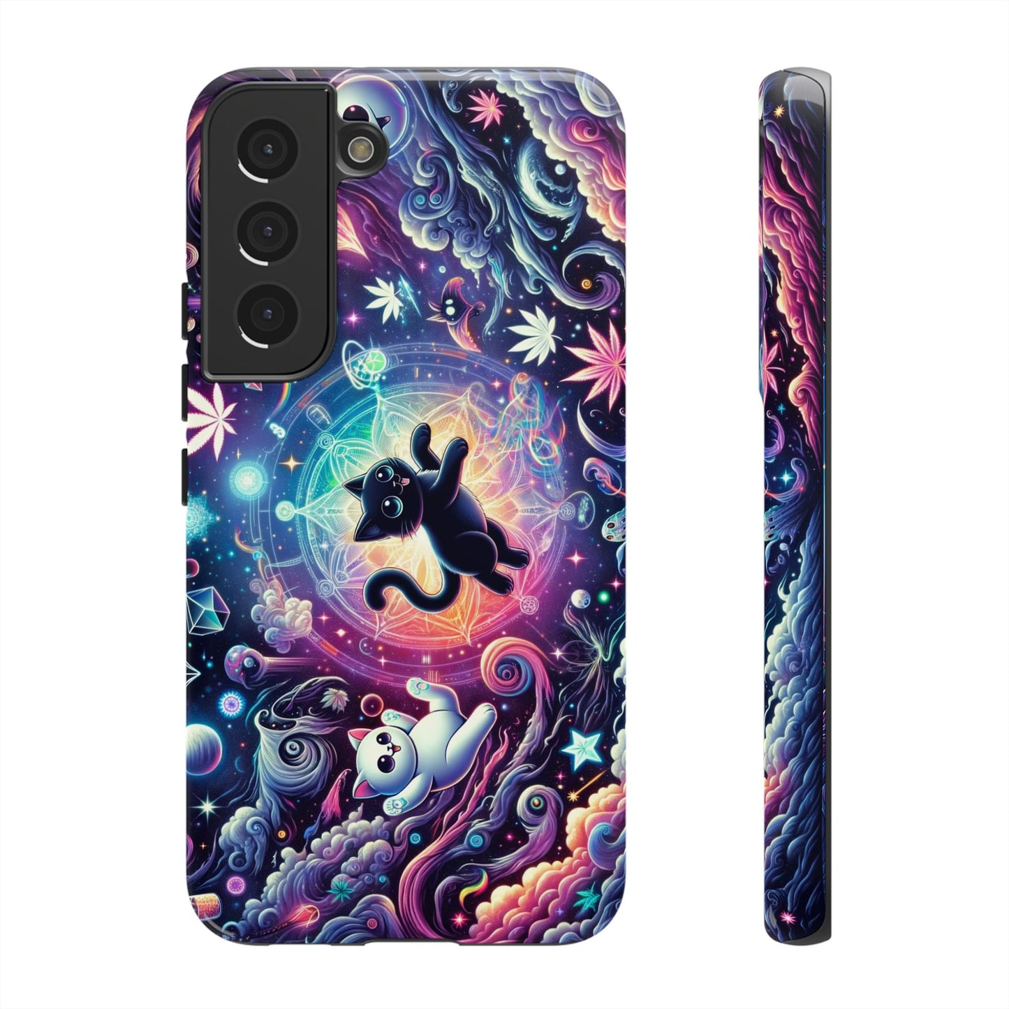 Cat Space Weed Magic Phone Case