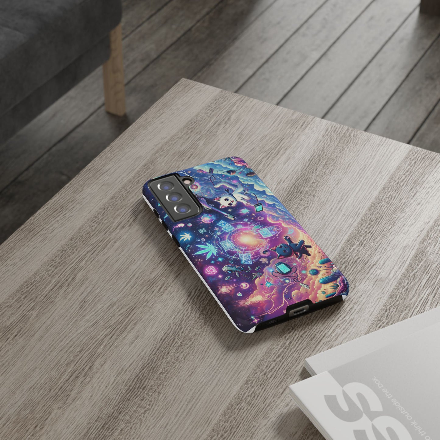 Cat Space Weed Magic Phone Case 2